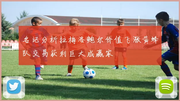 名记分析拉梅洛鲍尔价值飞涨黄蜂队交易获利巨大成赢家
